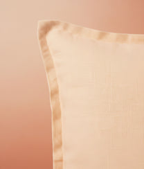 Pink Square Linen Cushion