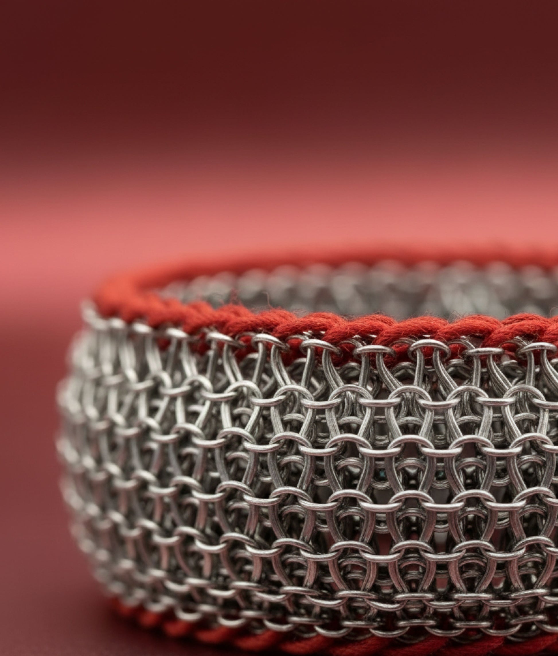 BASKET STEEL Red Bracelet