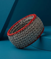 BASKET STEEL Red Bracelet