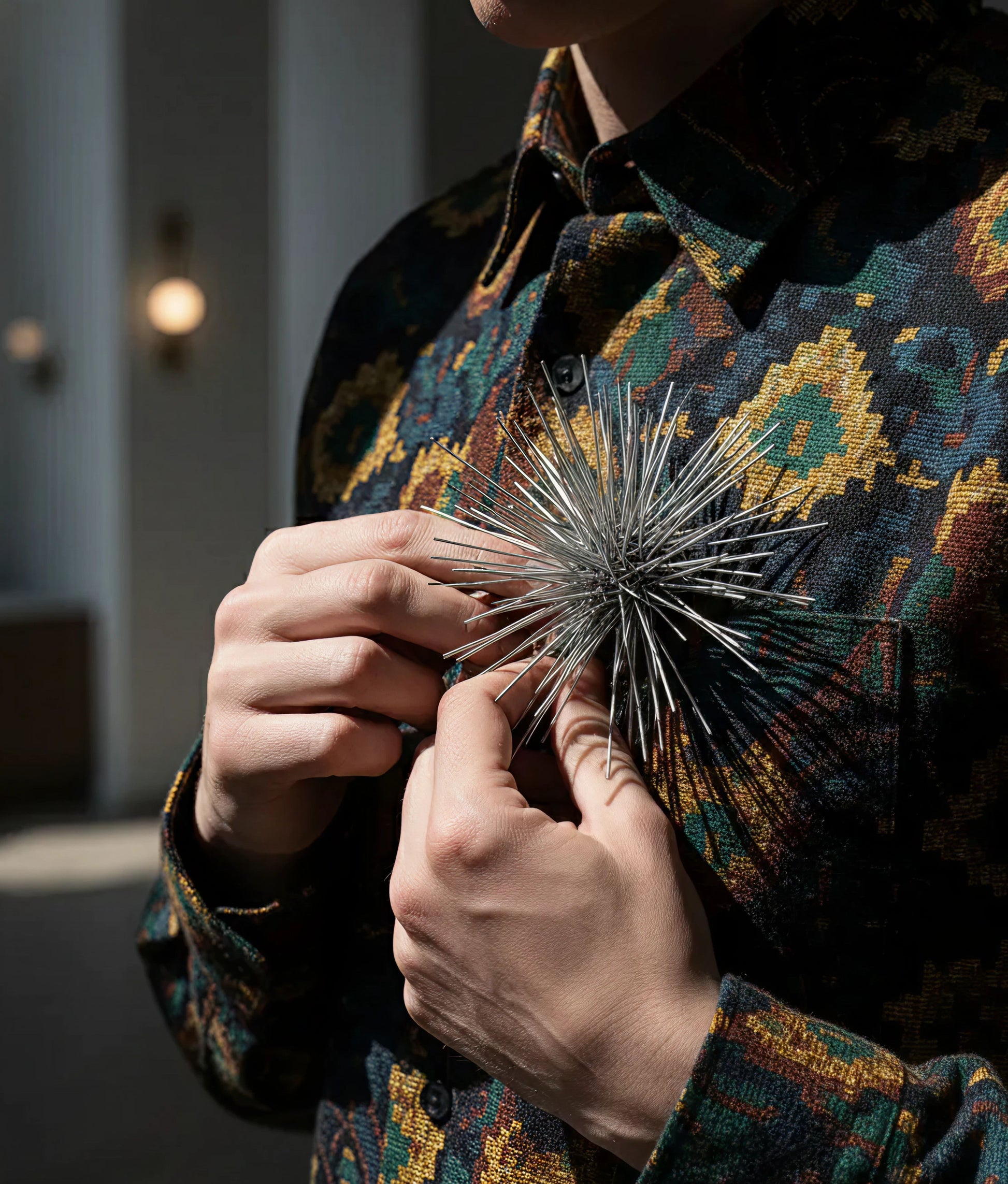 Steel Spring Brooch