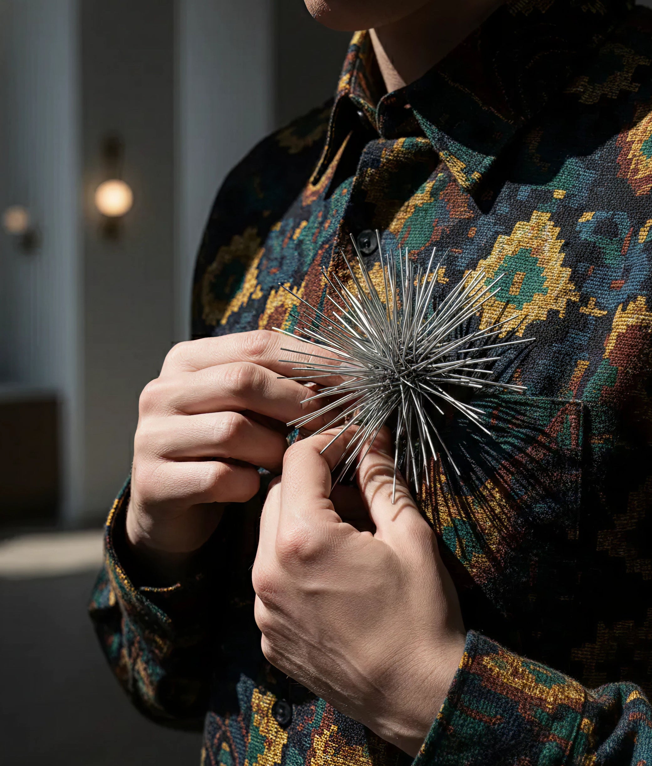 Steel Spring Brooch