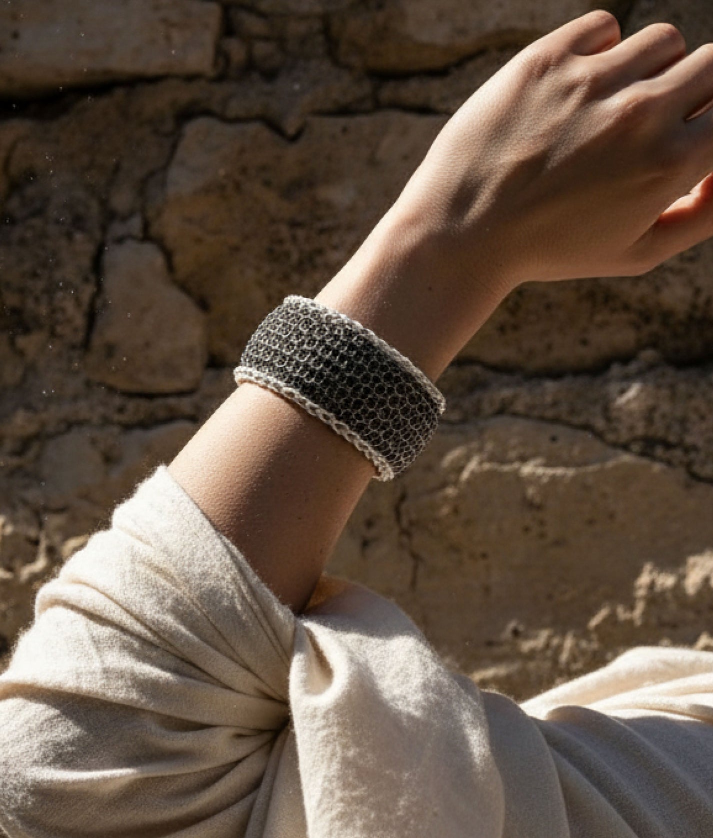 BASKET STEEL White Bracelet
