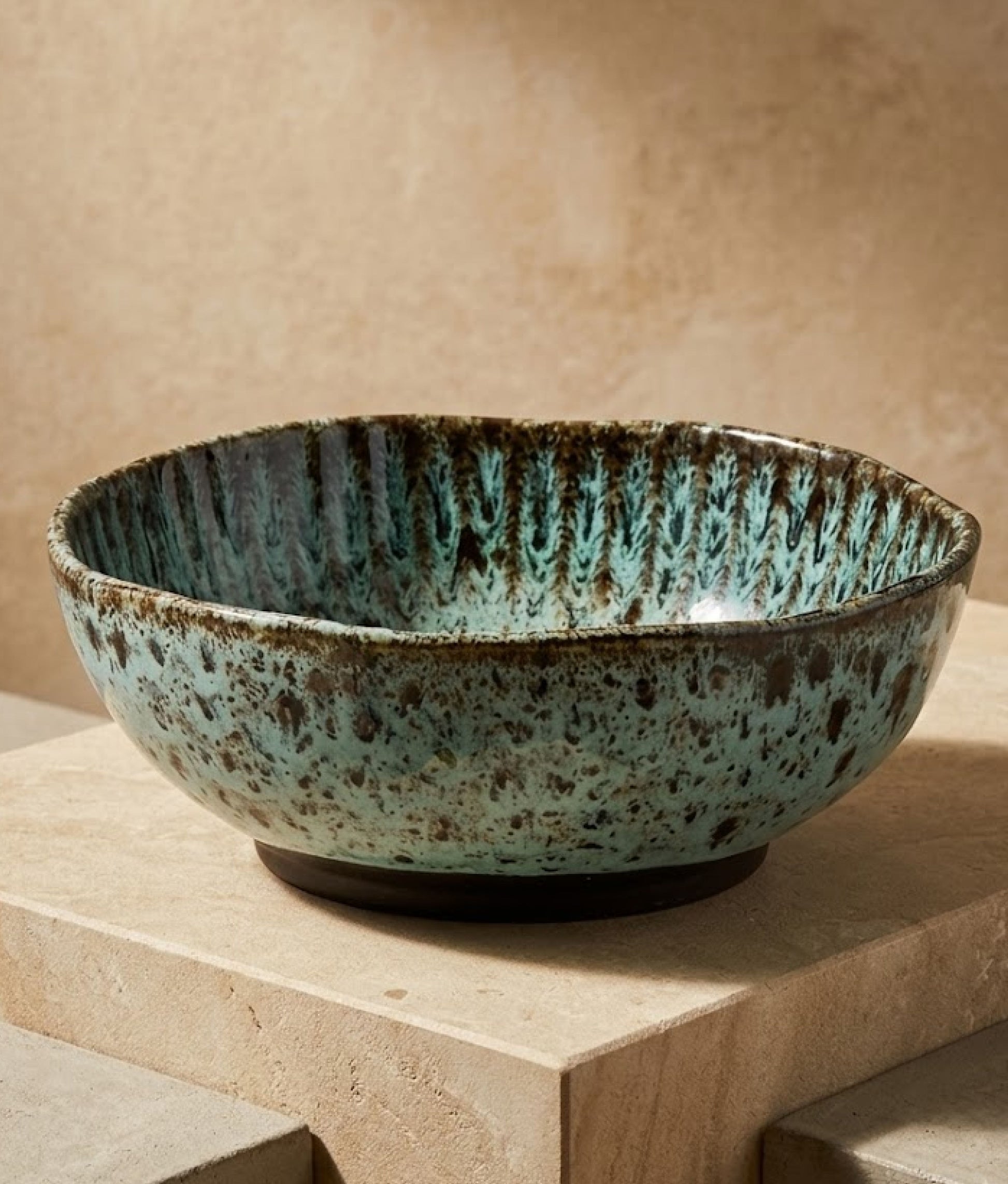 Light Petrol Black Stoneware Bowl