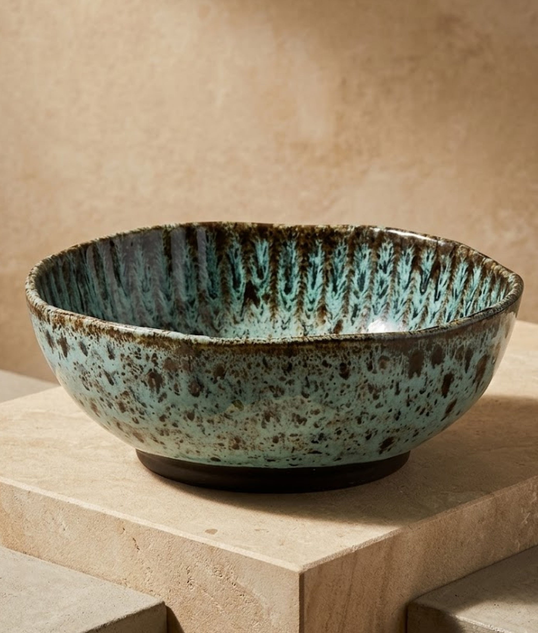 Light Petrol Black Stoneware Bowl