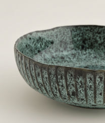 Light Petrol Black Stoneware Serving Bowl