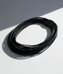 STRINGS PELLE Black Necklace