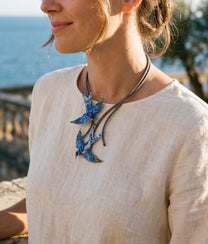 Swallow Duet Necklace