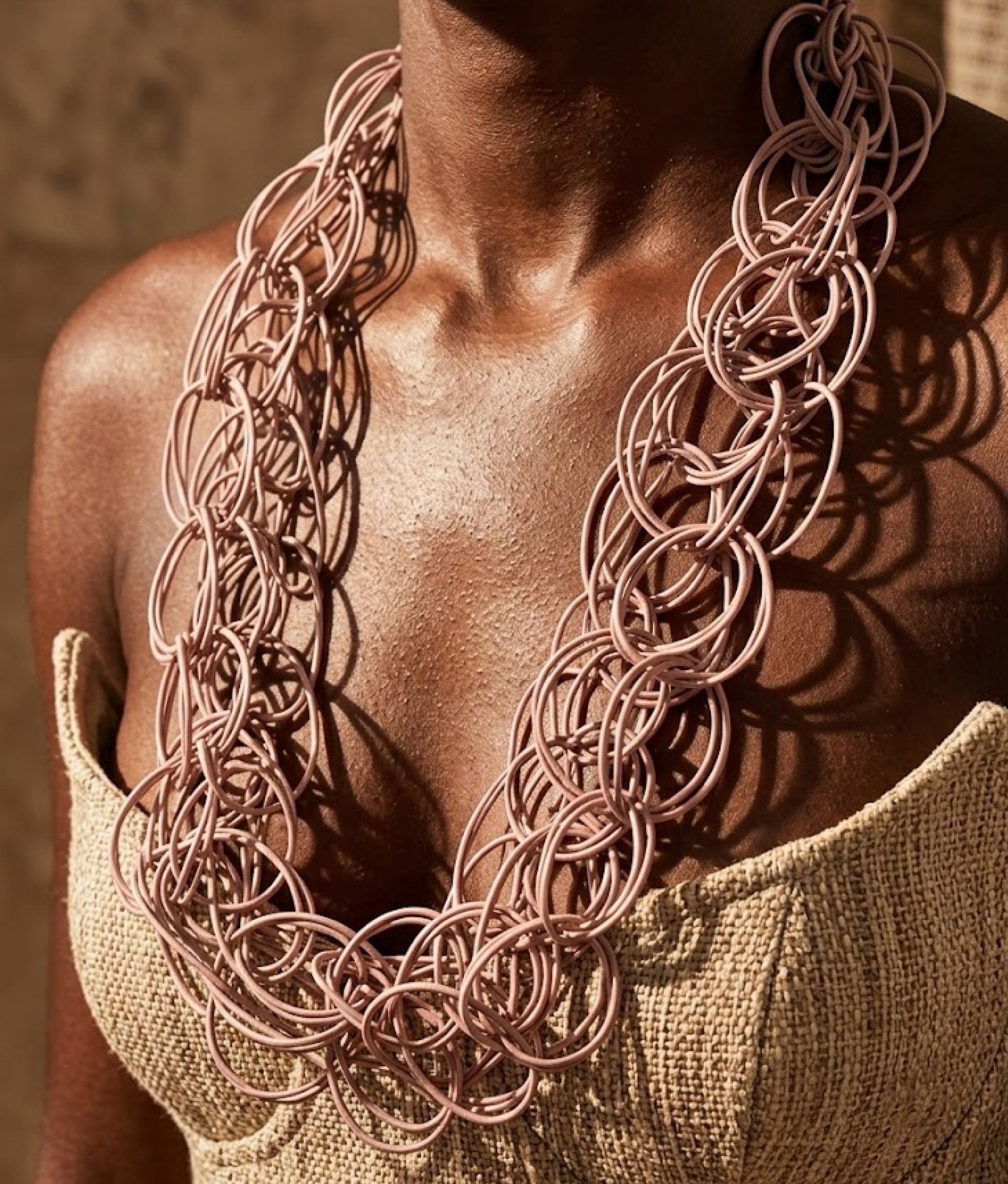 TEJER Champagne Pastel Necklace L