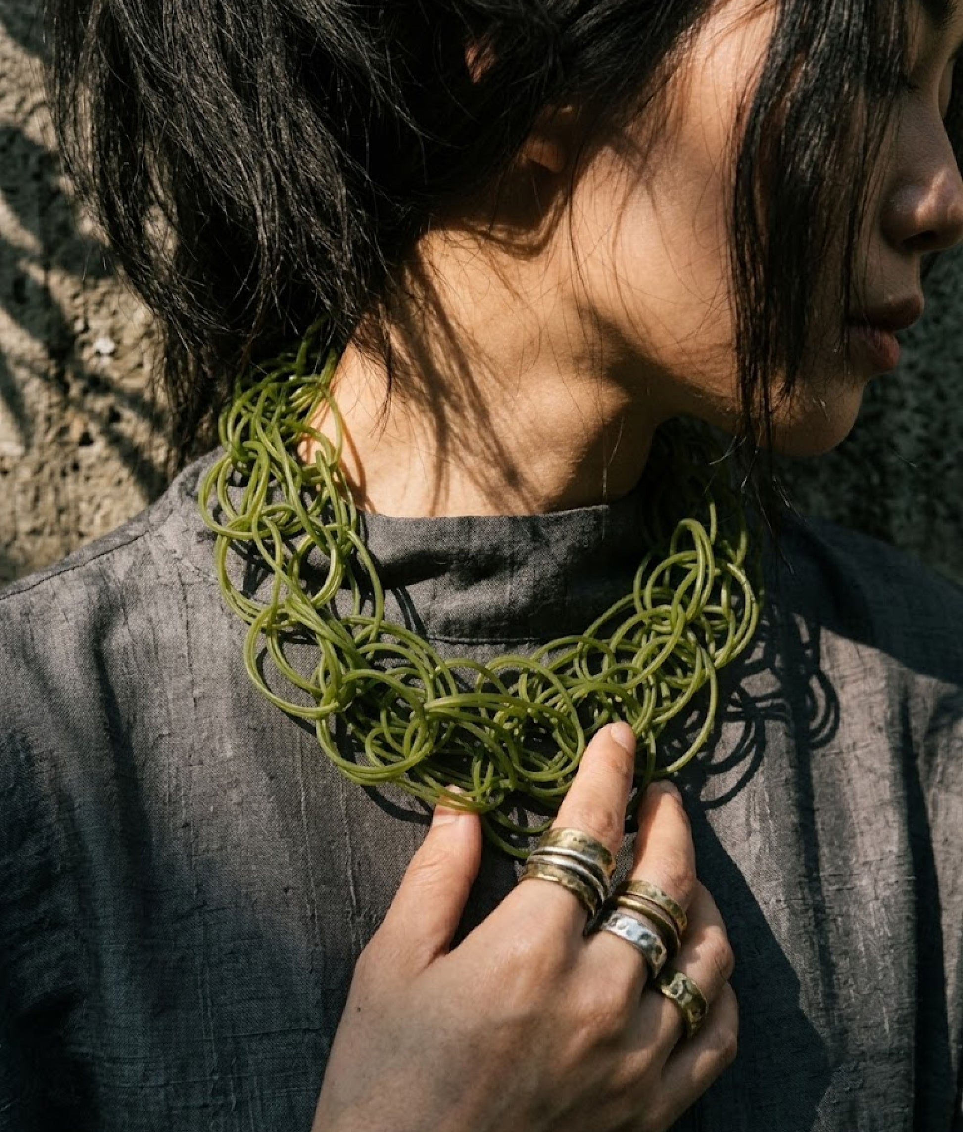 TEJER Olive Necklace S
