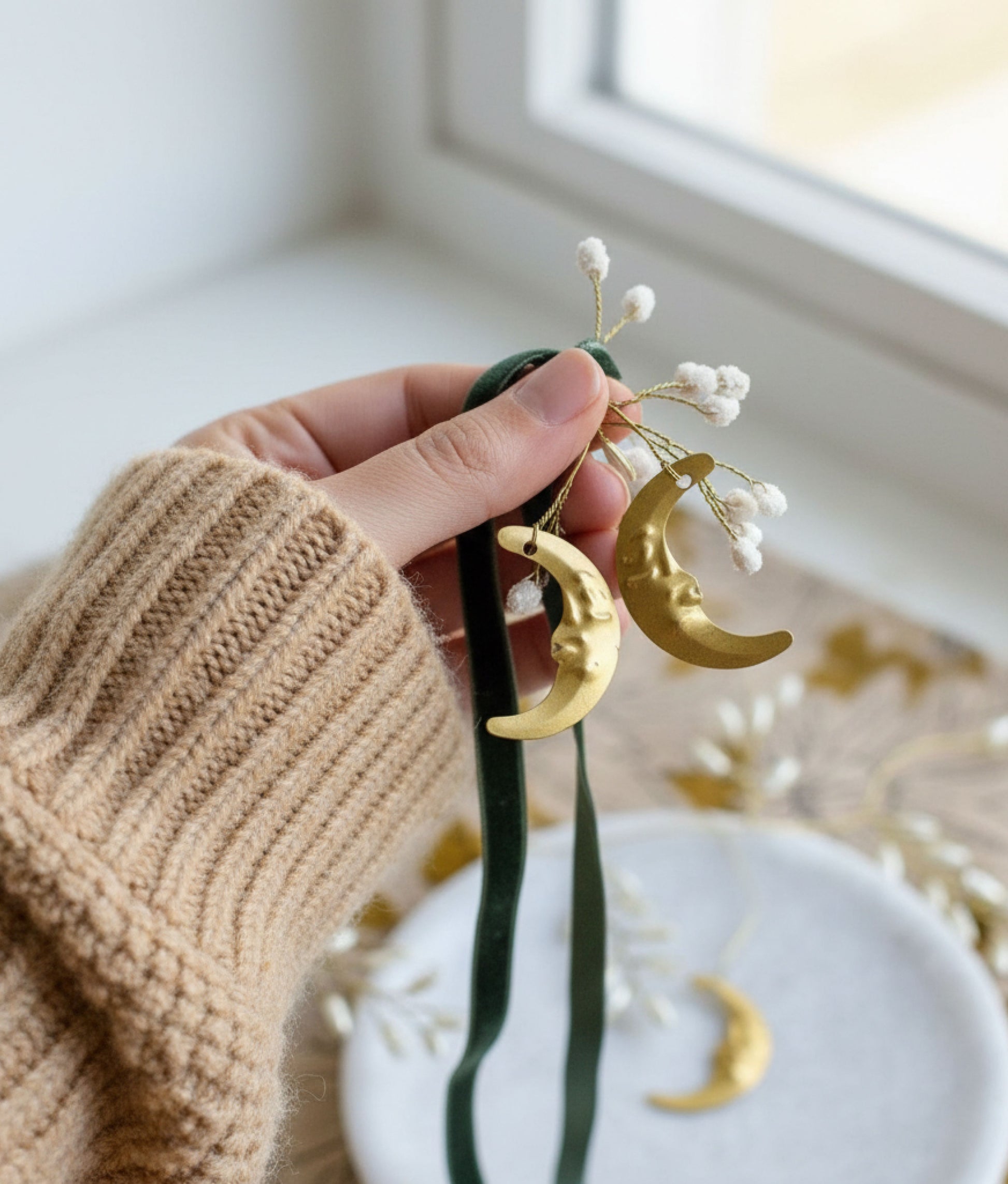 Tiny Moon Ornament