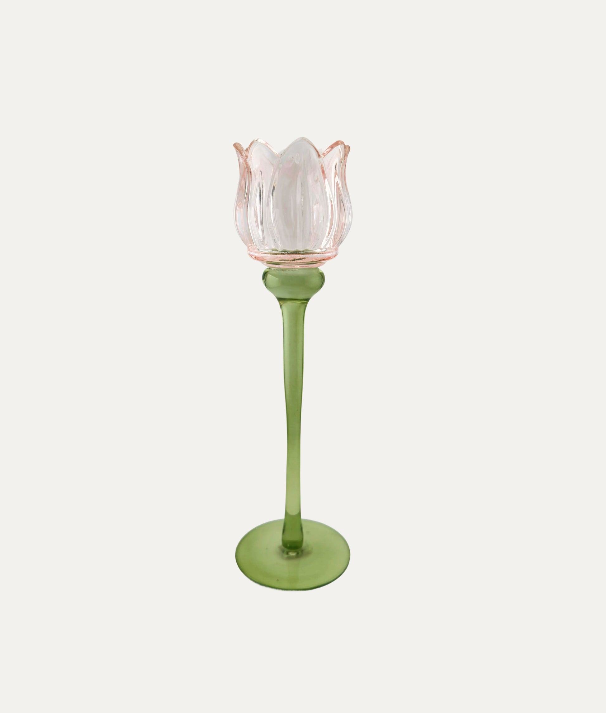 Light Pink Tulip Tea Candle Holder
