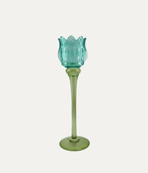 Blue Tulip Tea Candle Holder