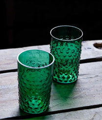 Dark Green Tumblers Set of 6