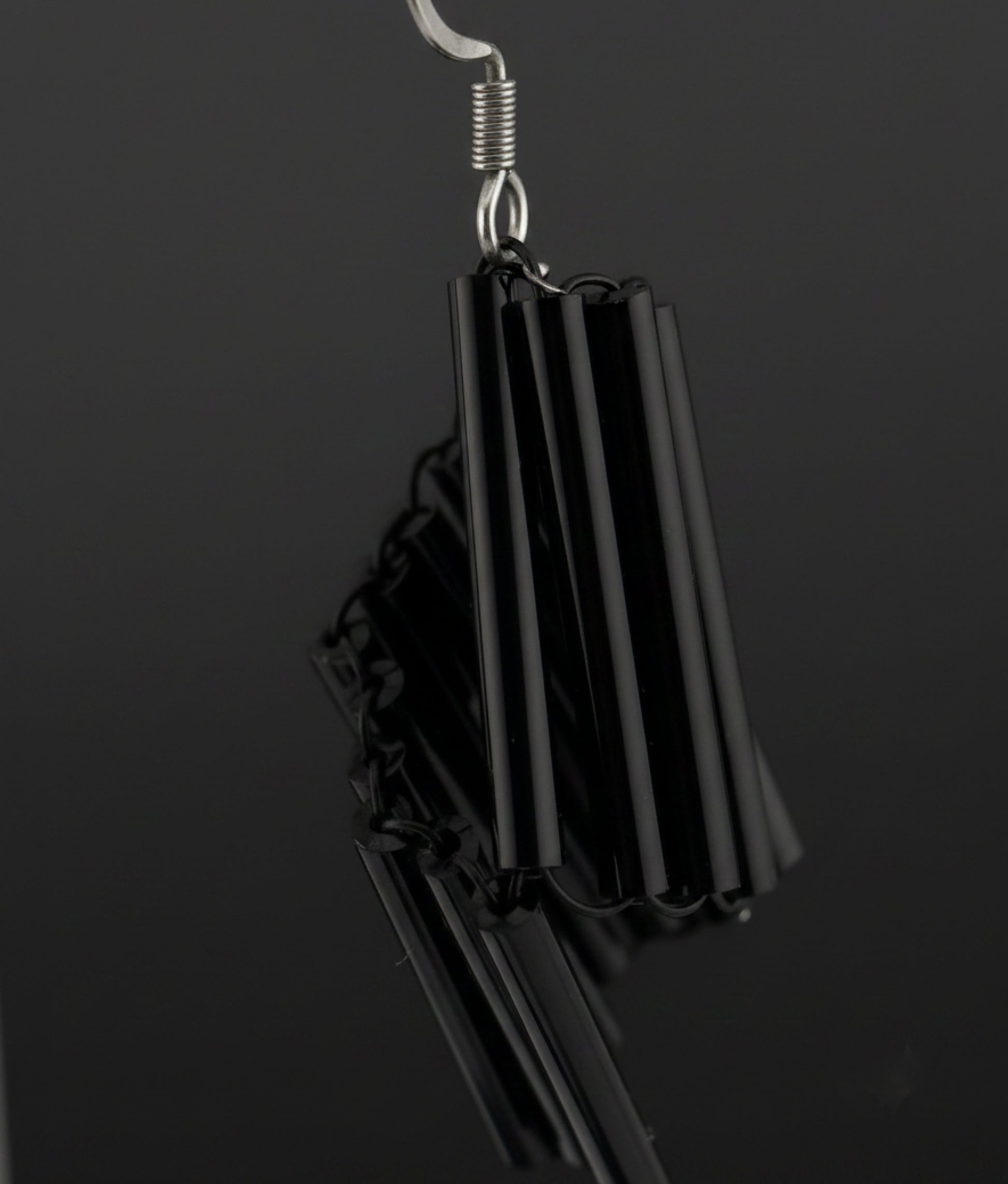 VELA VETRO 1 Black Earrings