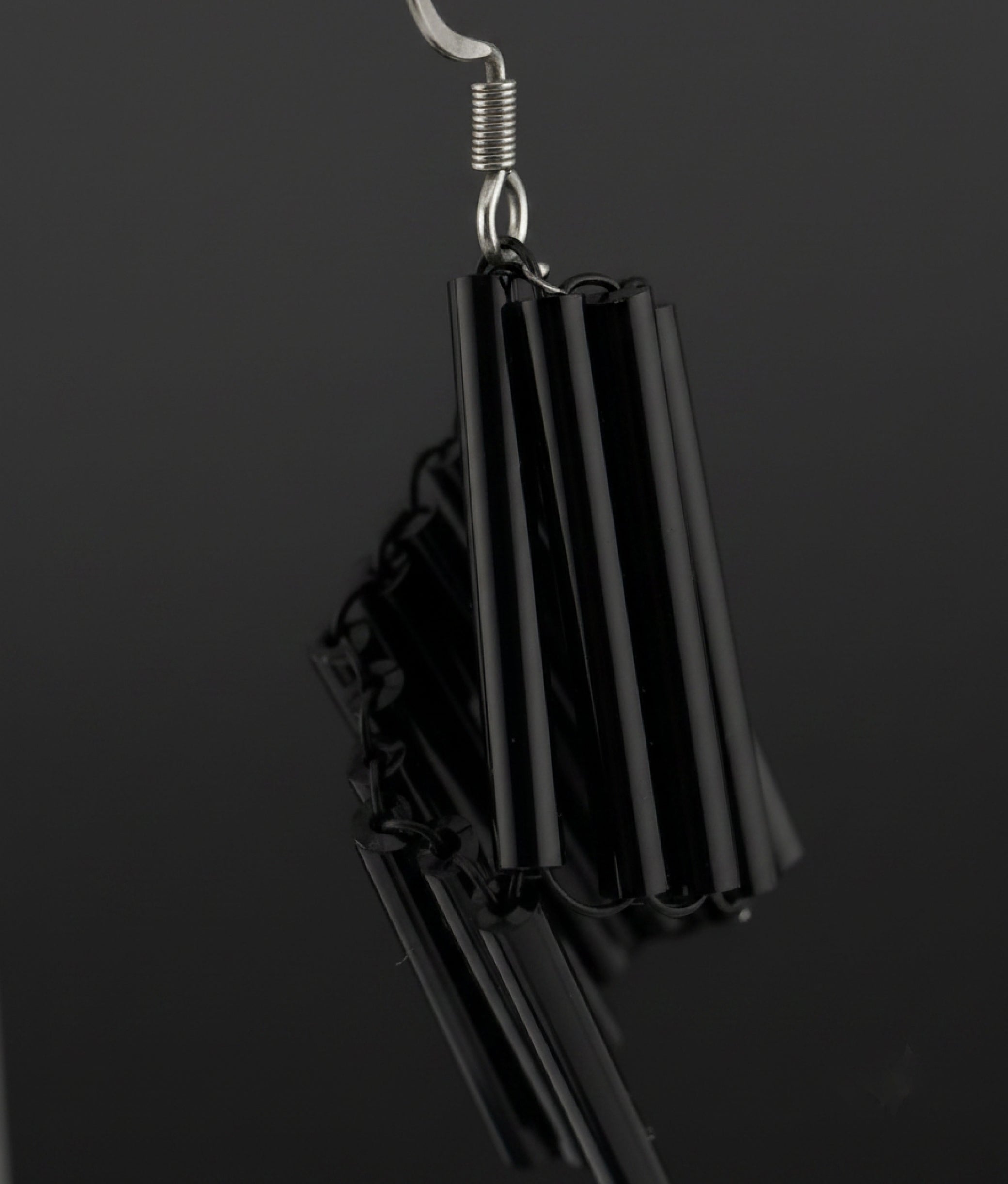 VELA VETRO 1 Black Earrings