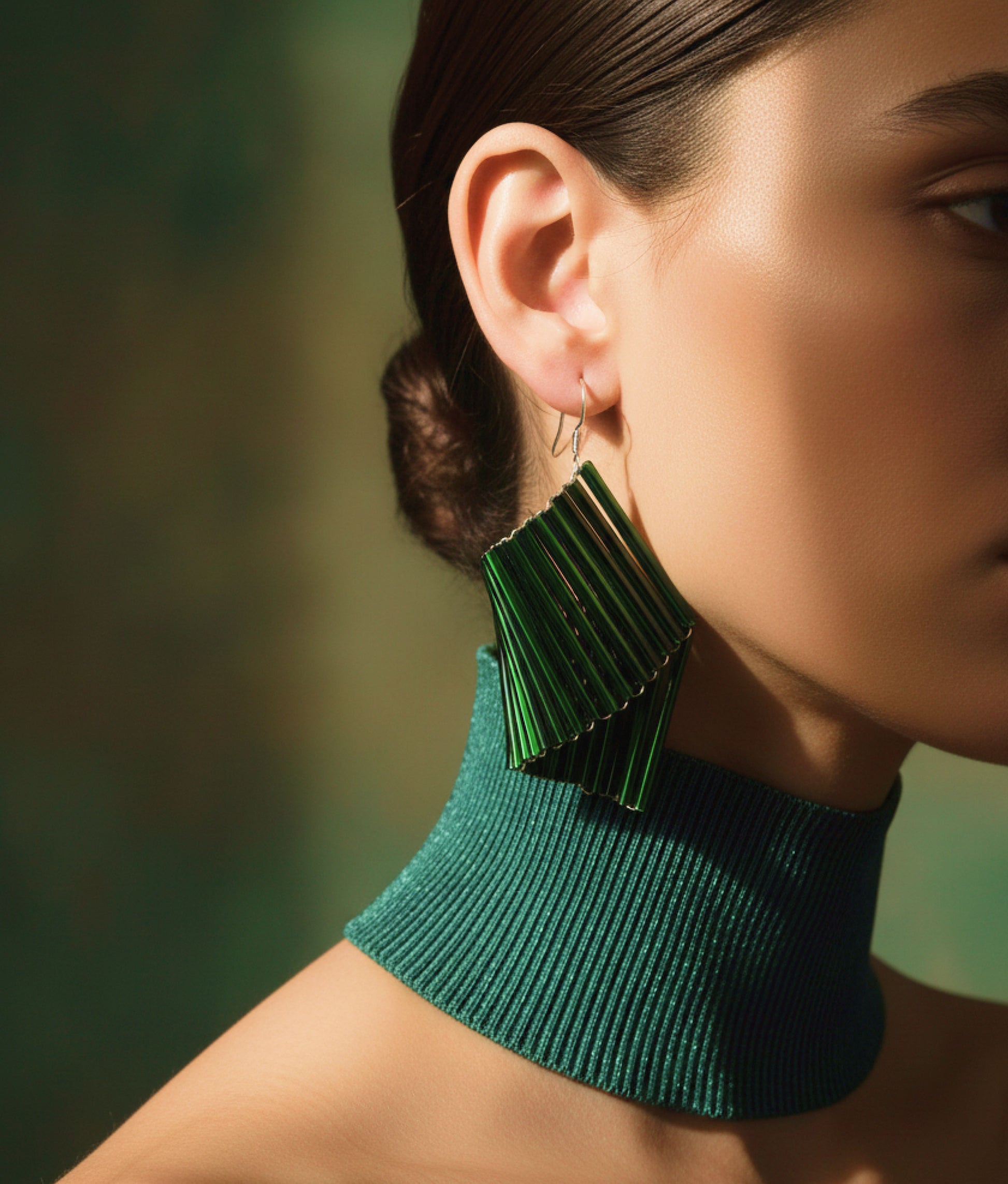 VELA VETRO 2 Emerald Earrings