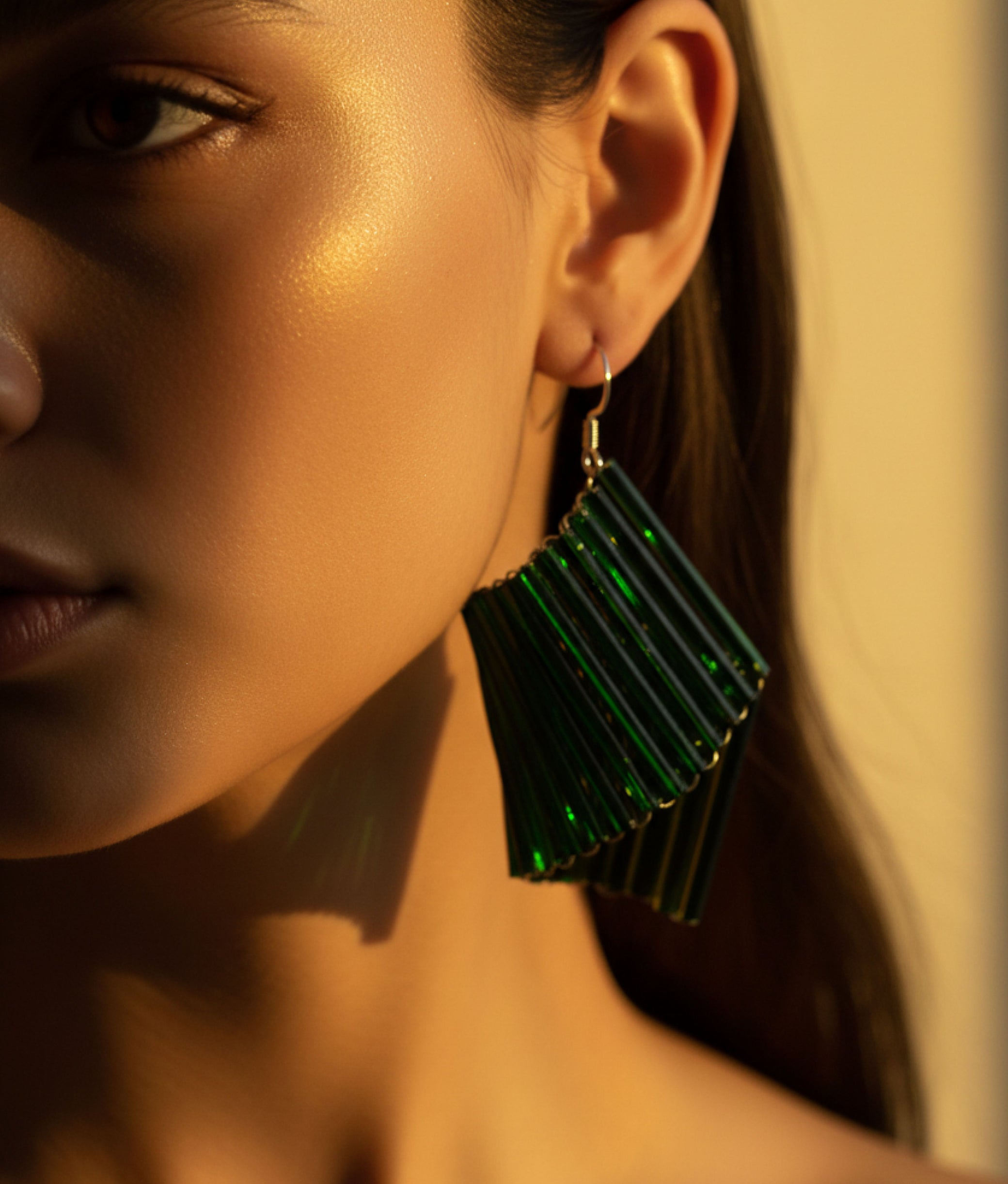 VELA VETRO 2 Emerald Earrings