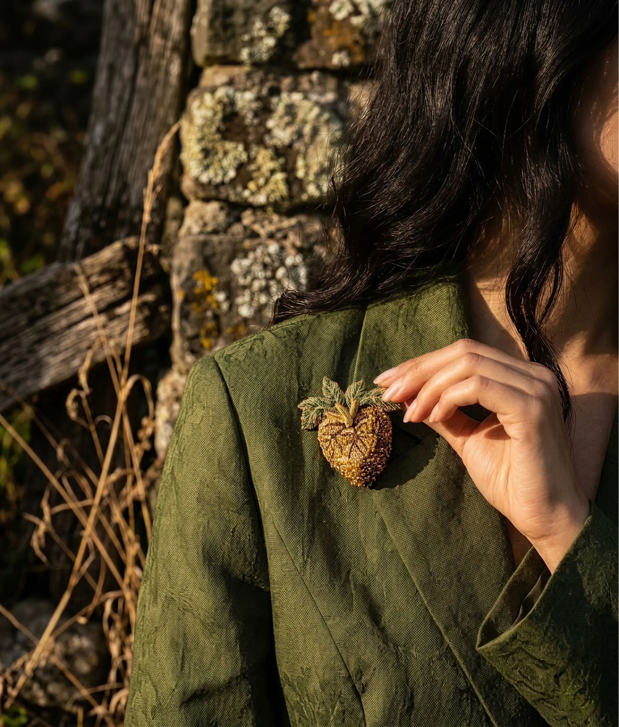 Vine Heart Brooch