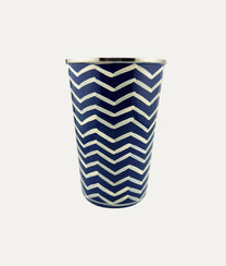Geometrical White Lines Nomadic Cup