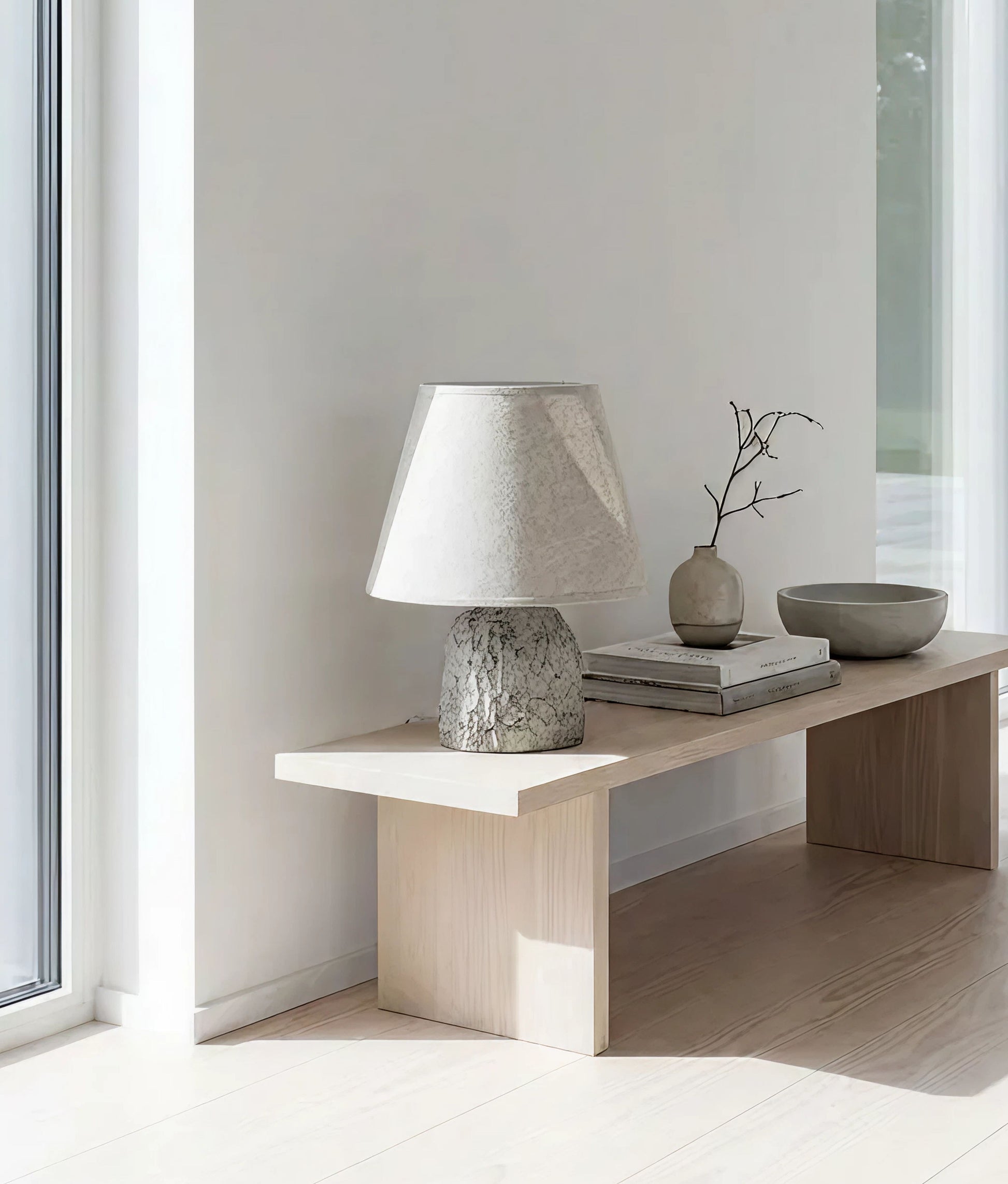 White Tronco Table Lamp