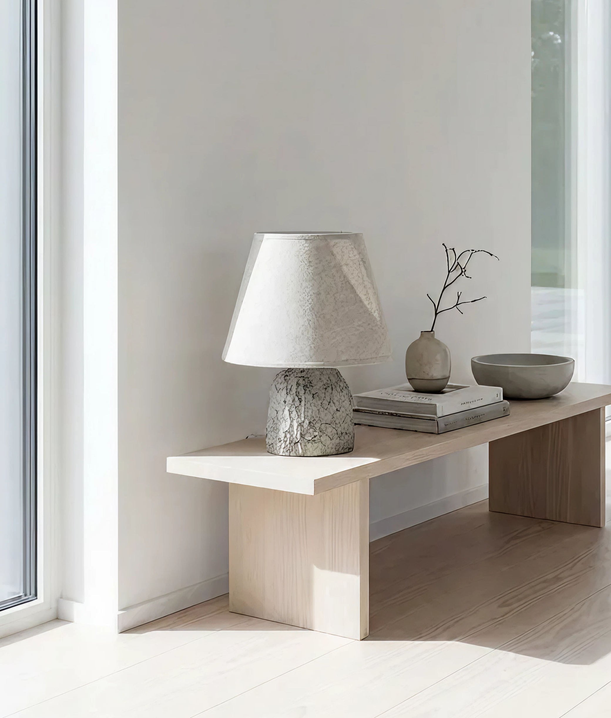 White Tronco Table Lamp