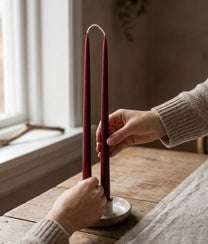 Wine Coloured Candles