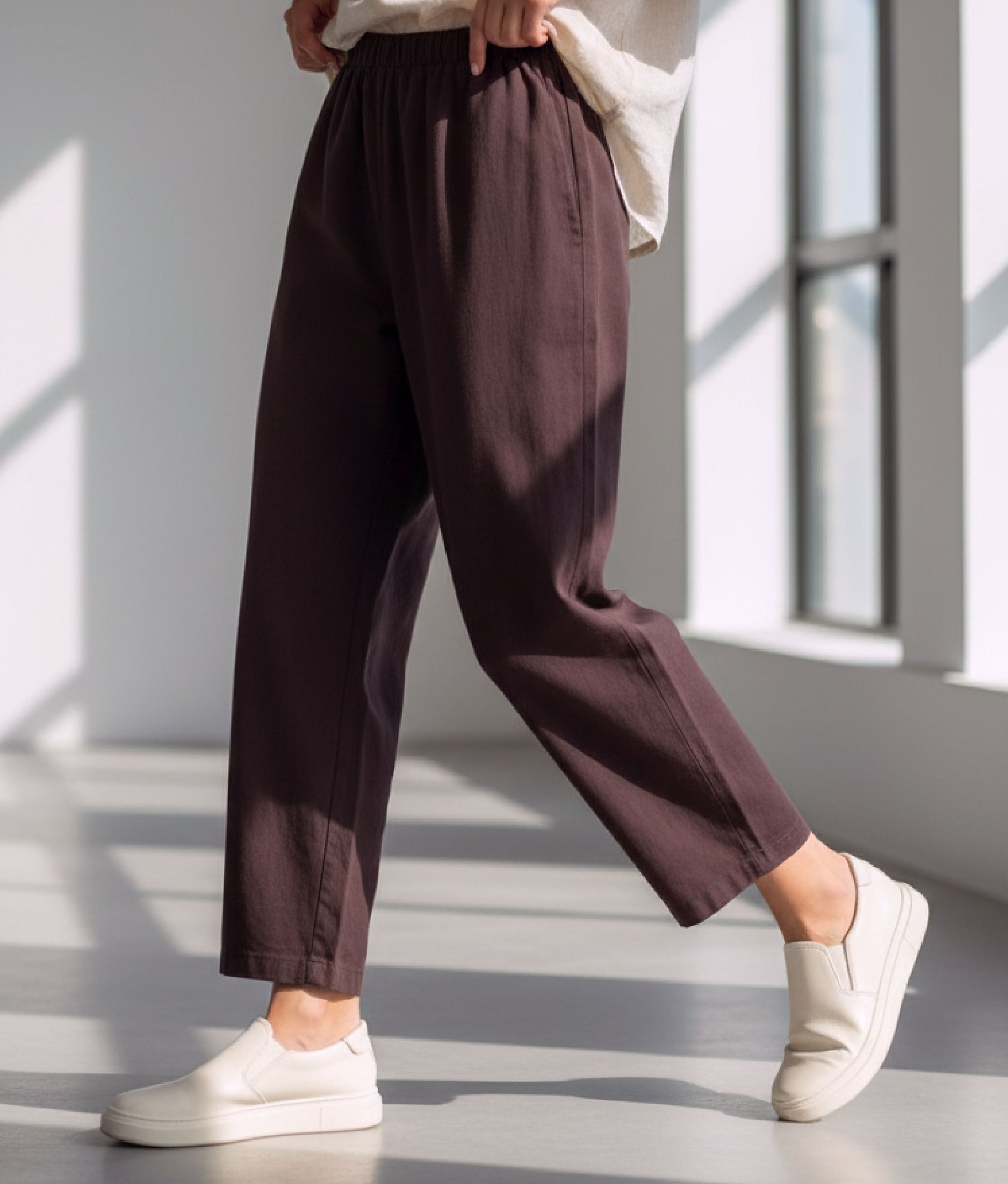 Wine Coloured Pants