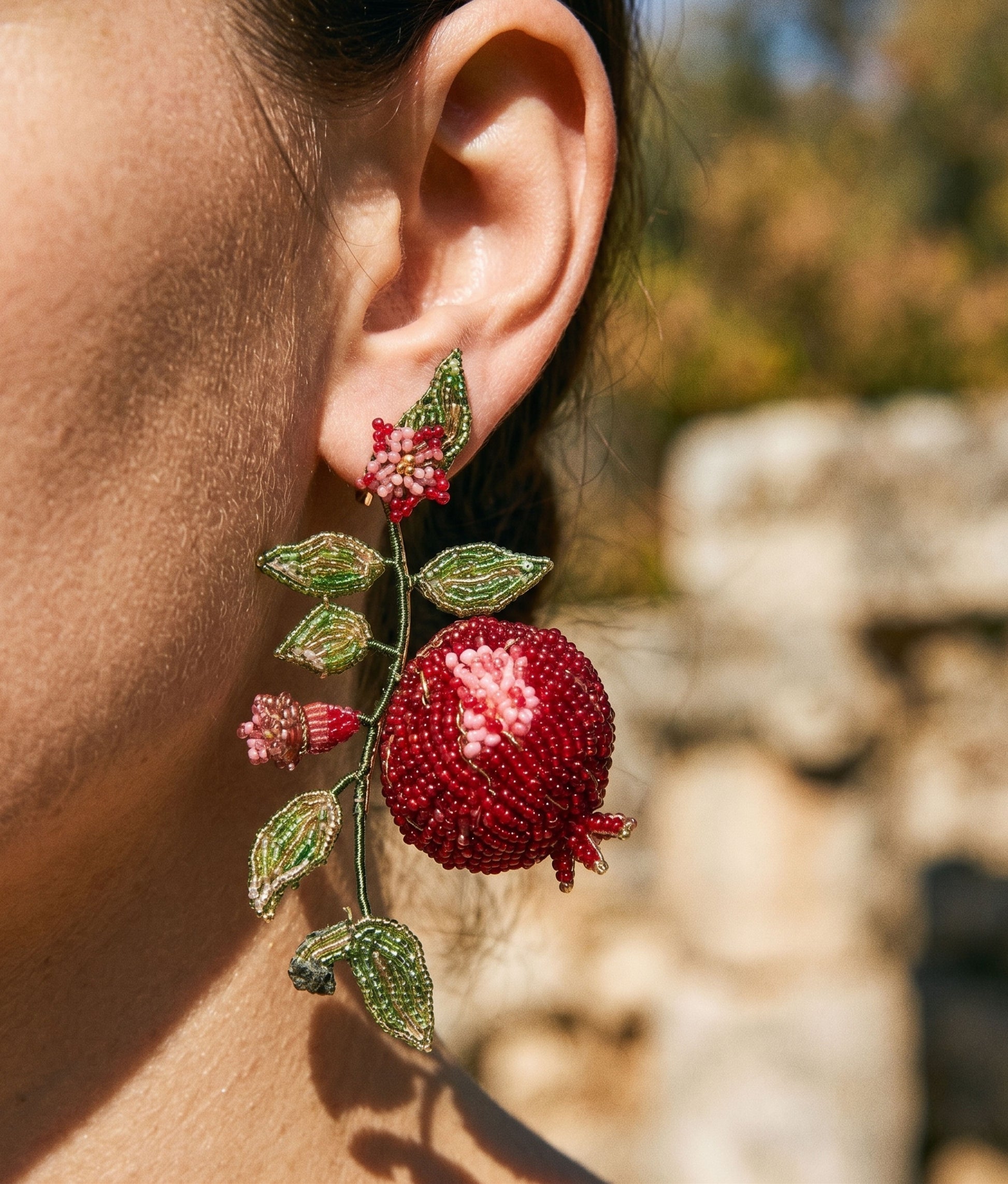 Wonderful Pomegranate Earrings