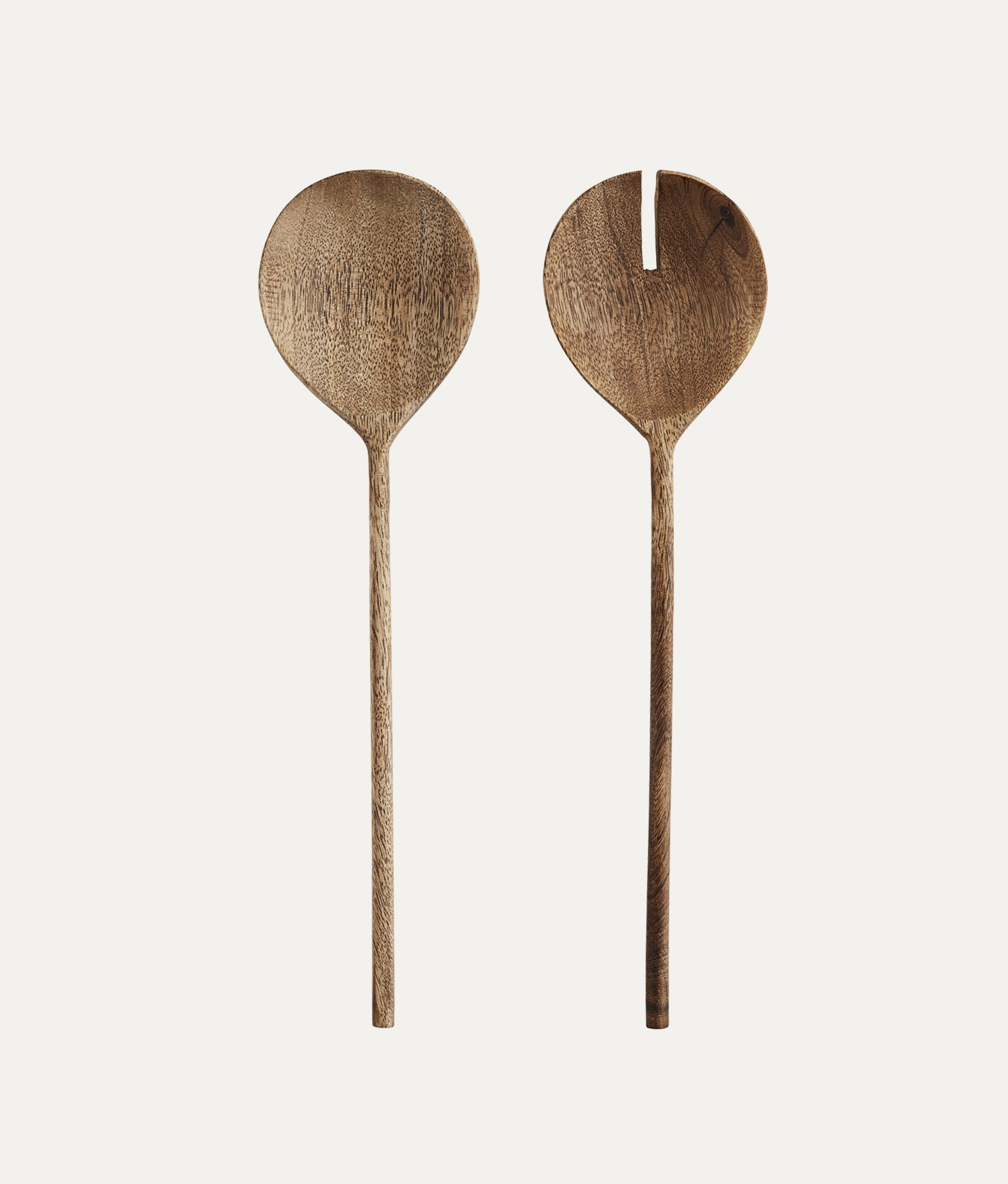 Mango Wood Round Salad Set
