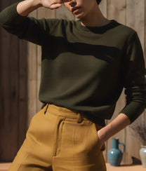 Brown Wool Pullover