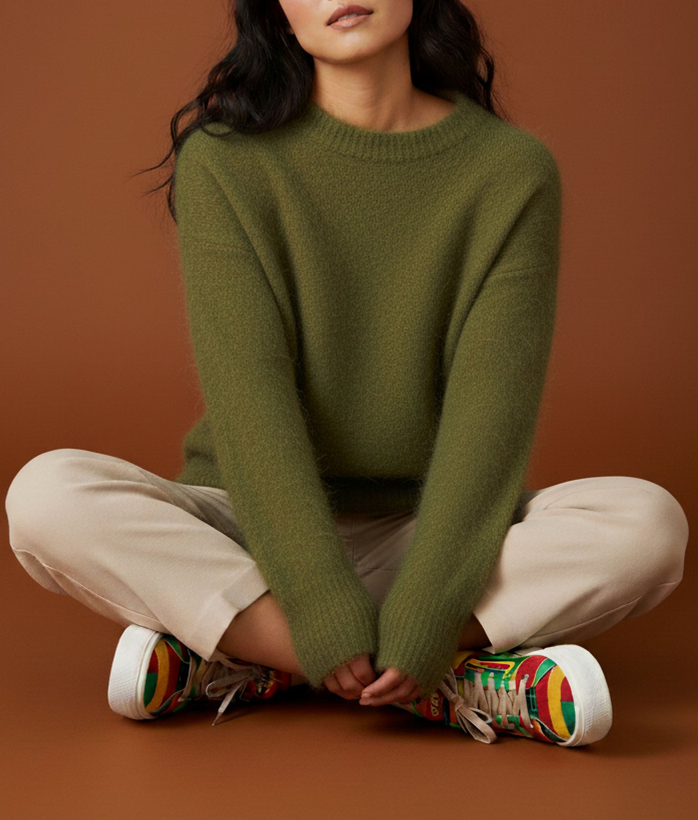 Green Wool Pullover