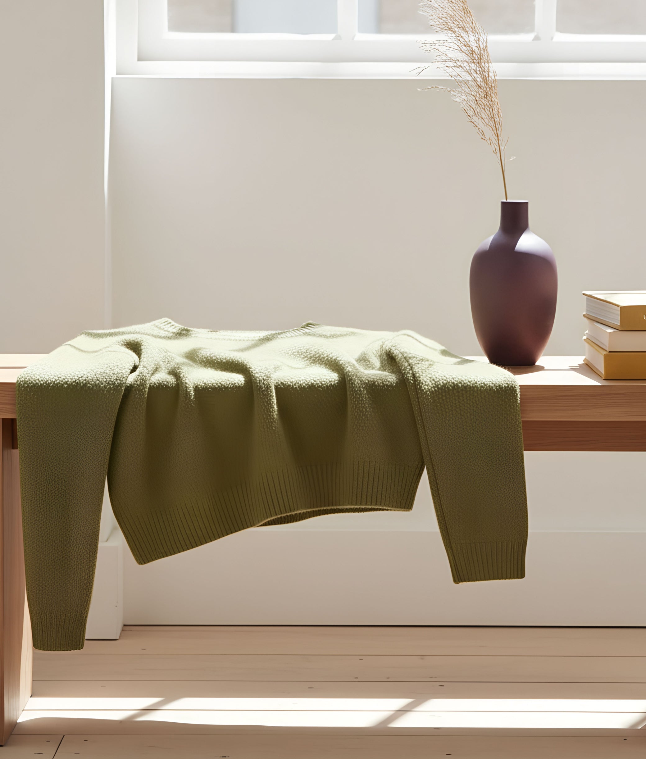 Green Wool Pullover