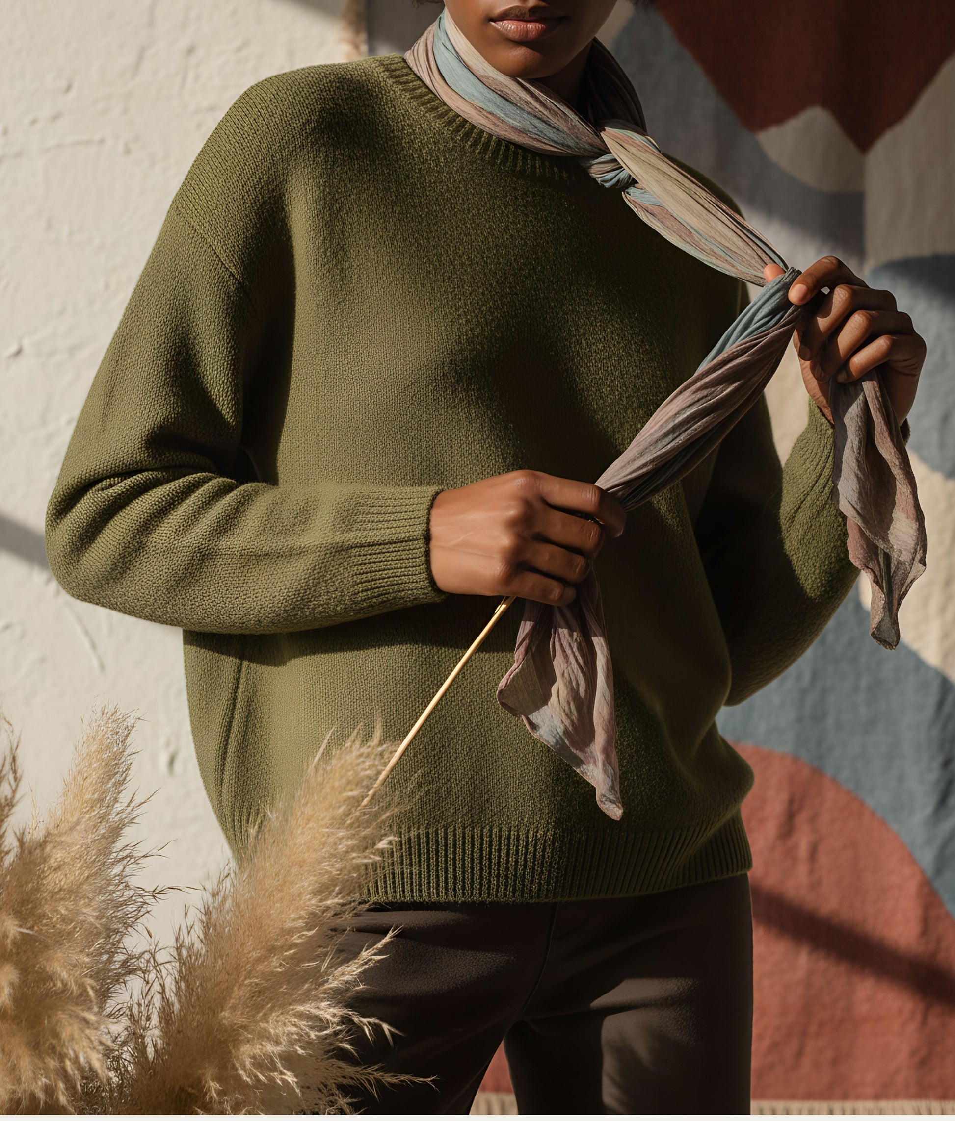 Green Wool Pullover