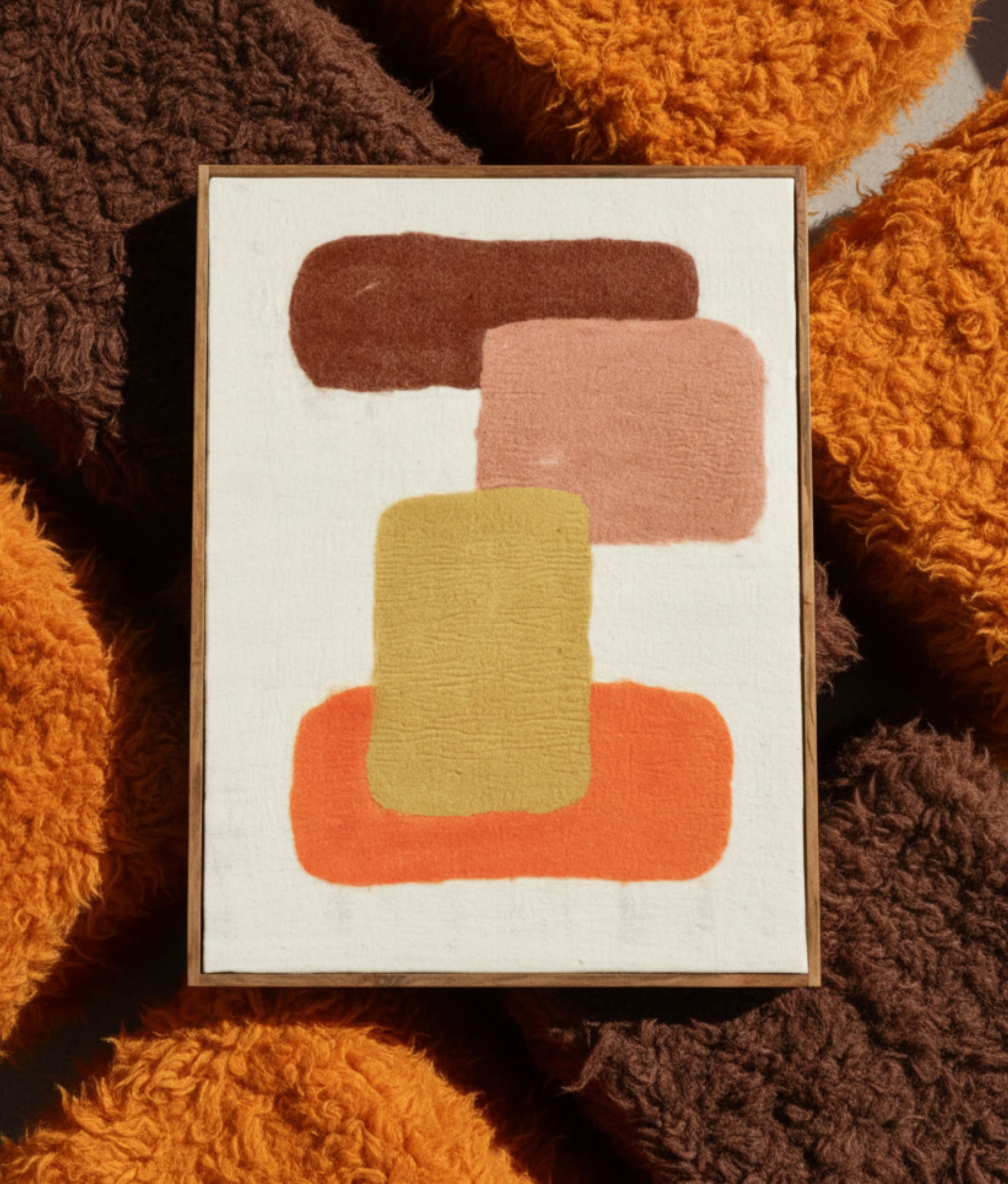 Wooly Canvas with Wood Frame