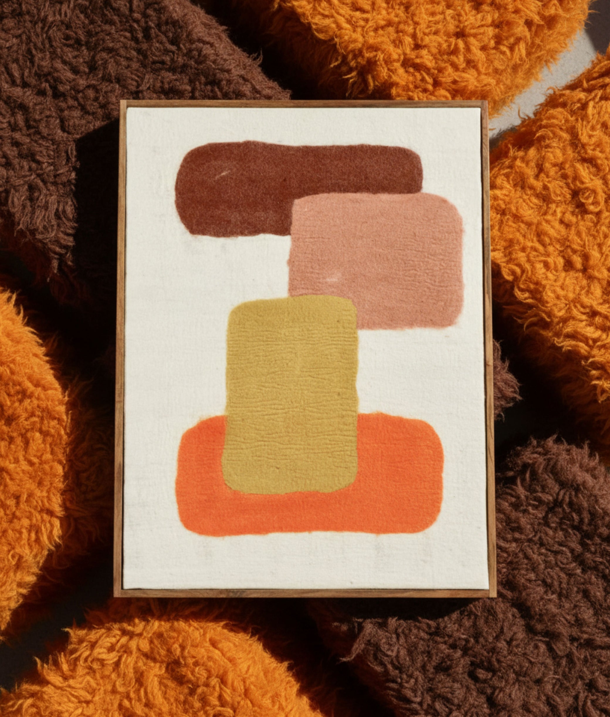Wooly Canvas with Wood Frame