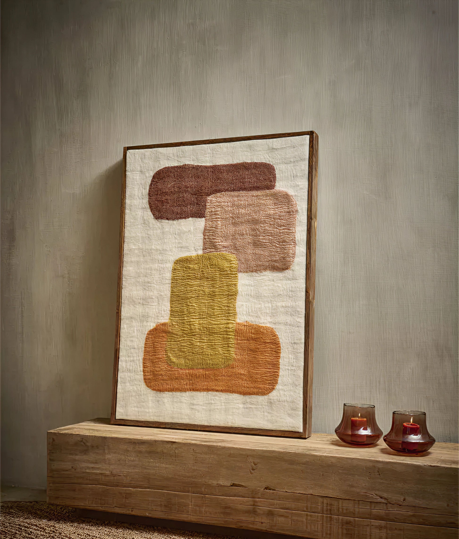 Wooly Canvas with Wood Frame