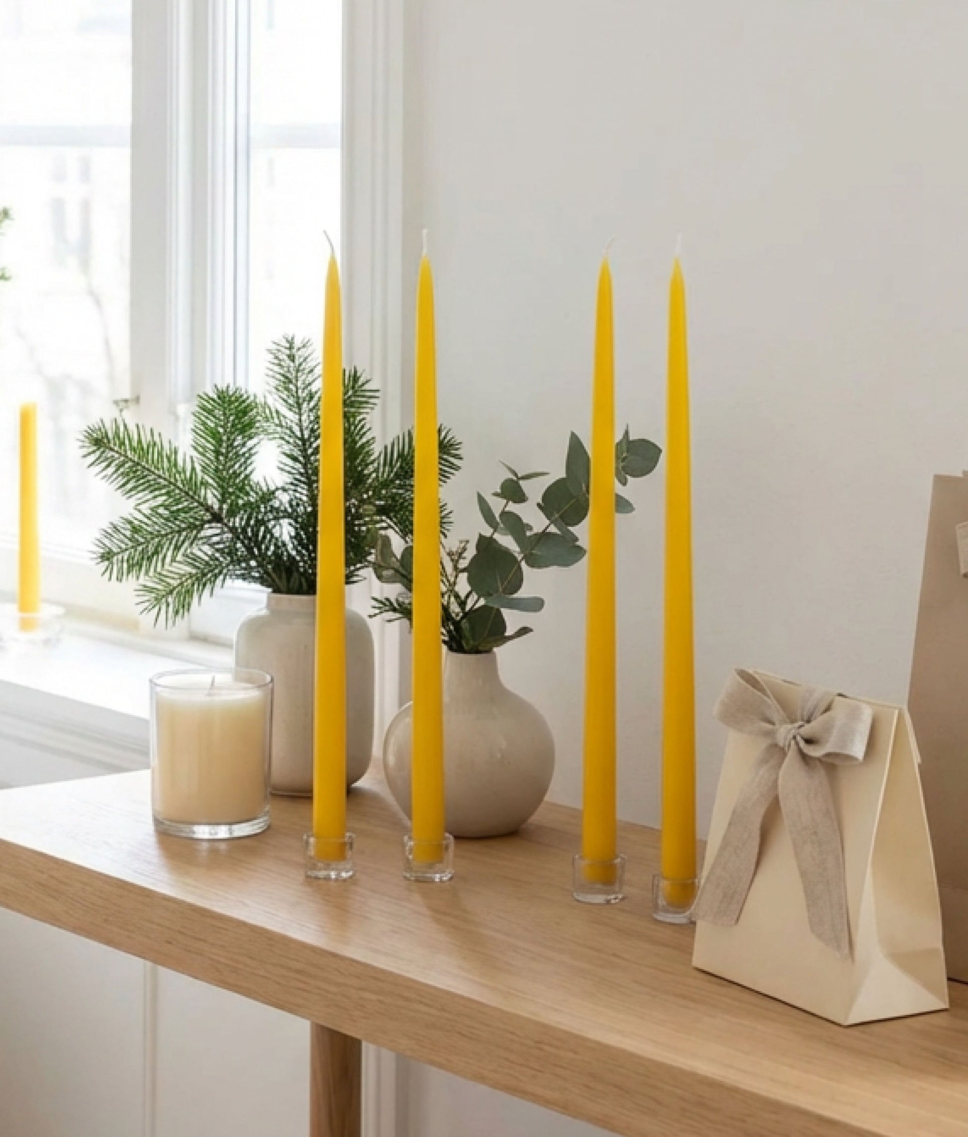 Yellow Coloured Candles