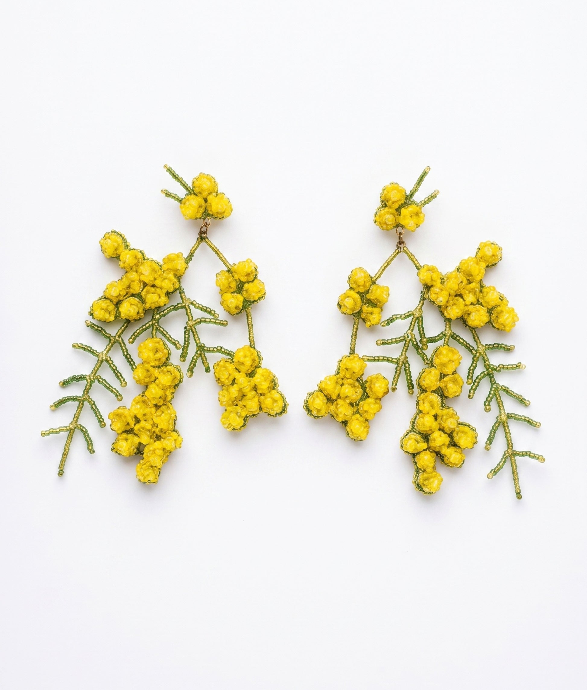 Yellow Mimosa Earrings