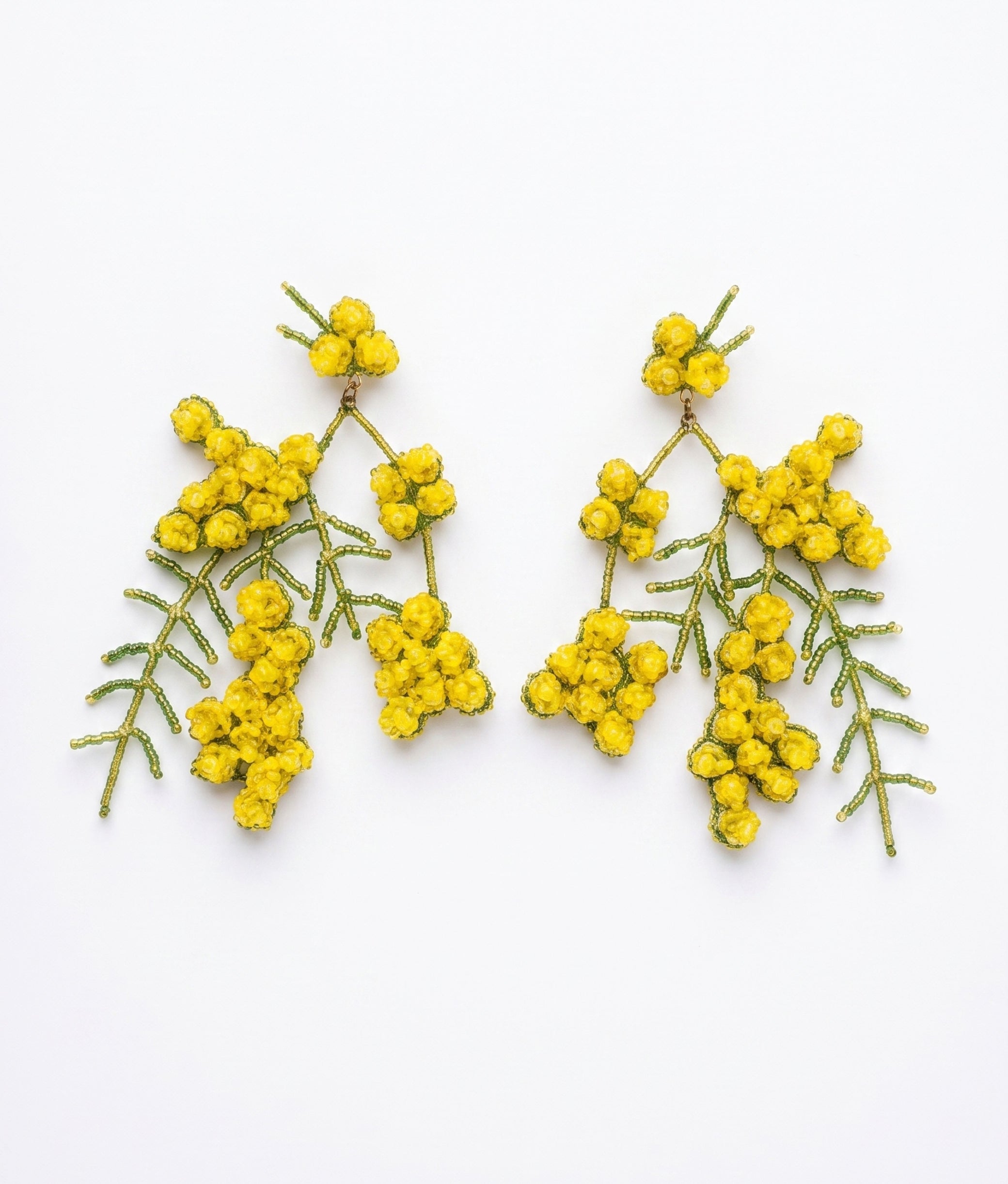 Yellow Mimosa Earrings