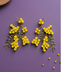 Yellow Mimosa Earrings