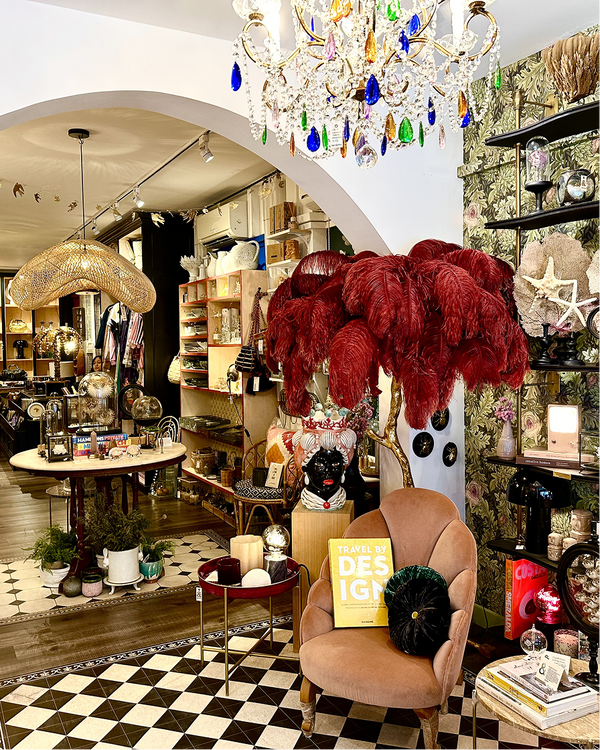 A still image of the inside of the Tiger and Lotus store