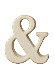 Clay ampersand