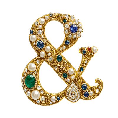 Jeweled ampersand