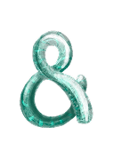 Neon blue ampersand